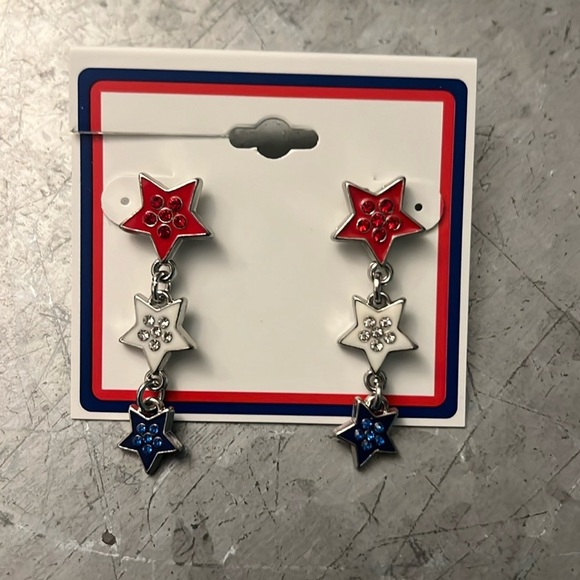 Kohl's Jewelry - Red white and blue star earrings